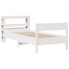 vidaXL Estructura cama sin colch&oacute;n madera maciza pino blanca 100x200cm