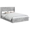 vidaXL Estructura de cama con almacenamiento y cabecero Gris Hormig&oacute;n