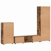 vidaXL Conjunto de mueble de TV con caj&oacute;n FLORIN Roble ahumado