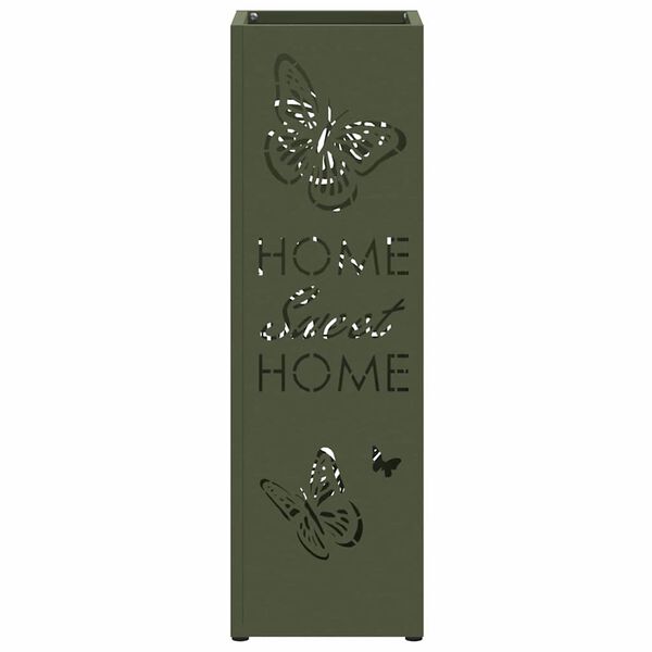 vidaXL Soporte para sombrilla Oliva 15.5 x 15.5 x 49 cm Metal