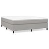 vidaXL Estructura de cama con somier tela gris claro 160x200 cm