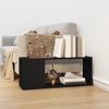 vidaXL Mueble para TV madera contrachapada negro 80x24x32 cm