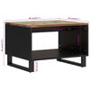 vidaXL Mesa de centro de madera maciza reciclada 60x50x40 cm