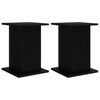 vidaXL Soporte de plantas 2 pcs Negro 30,5 x 30 x 43 cm
