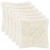 vidaXL Coj&iacute;n con almohada HEERLEN 6 uds. Blanco Fleece PV