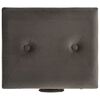 vidaXL Taburete de almacenamiento de terciopelo gris 40 cm