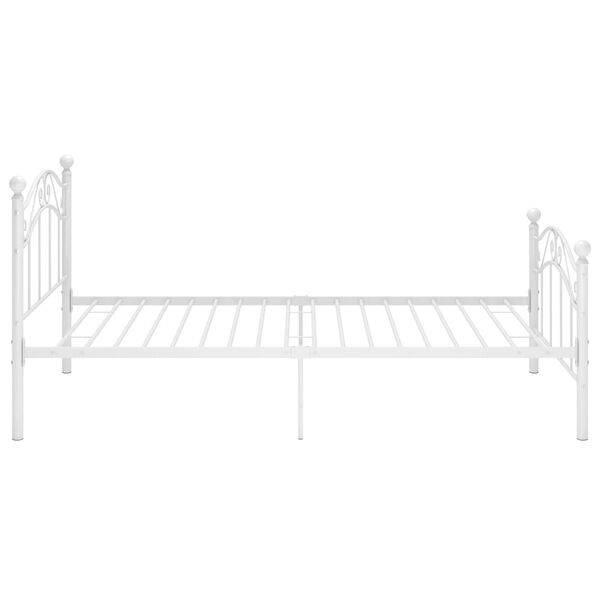 vidaXL Estructura de cama sin colch&oacute;n metal blanco 100x200 cm