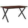 vidaXL Mesa de comedor con borde natural 140 x 80 x 75 cm