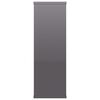 vidaXL Estantes de pared contrachapada gris brillante 104x20x58,5 cm