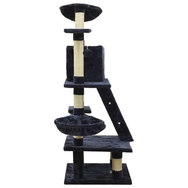vidaXL Rascador para gatos con postes de sisal 122 cm azul