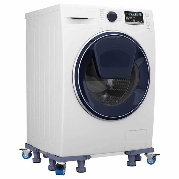 vidaXL Base para lavadora Manual Gris 67 x 67 x 12 cm Acero inoxidable