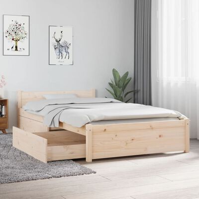 vidaXL Estructura de cama con cajones 90x190 cm