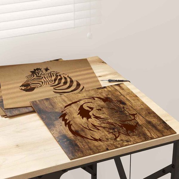 vidaXL Paneles Decorativos 12 pcs Roble ahumado 30 x 30 x 0.27 cm