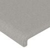 vidaXL Cabeceros tela gris claro 180x5x78/88 cm