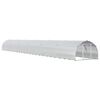 vidaXL Gallinero Plateado 1200 x 150 x 100 cm Acero Galvanizado
