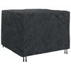 vidaXL Funda para muebles Liso Negro 125 x 125 x 74 cm tela