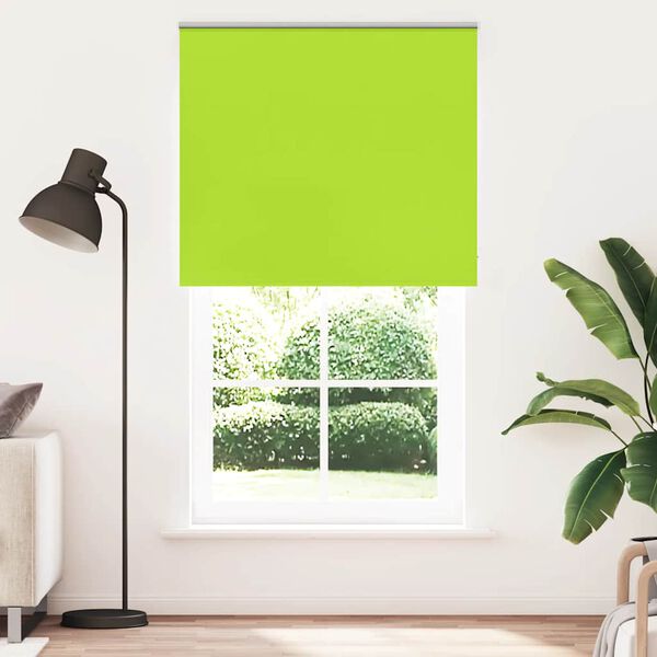 vidaXL Estor Enrollable Opaco hojas verde 140x230cm Tela Ancho 136,6cm
