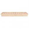 vidaXL Estructura de cama LED sin colch&oacute;n madera maciza 100x200 cm