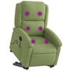 vidaXL Sill&oacute;n de masaje reclinable elevable terciopelo verde claro