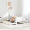 vidaXL Estructura cama con cajones madera maciza pino blanca 90x190 cm