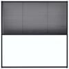 vidaXL Mosquitera plisada para ventanas aluminio antracita 120x120cm
