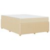 vidaXL Estructura de cama con colch&oacute;n Crema 140 x 200 cm tela