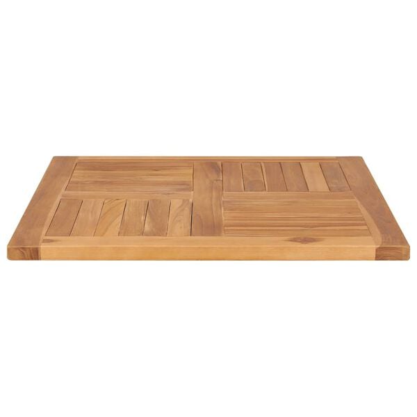 vidaXL Superficie de mesa de madera maciza de teca 70x70x2,5 cm