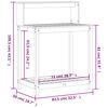 vidaXL Mesa de plantación con estantes madera Douglas 82,5x50x109,5 cm