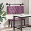 vidaXL Cabecera Colgante Morado 110 x 55 x 7 cm Terciopelo
