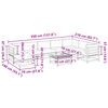 vidaXL Set de sofás jardín 9 pzas con cojines madera pino impregnada