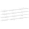 vidaXL Estantes de pared 4 unidades blanco 115x9x3 cm