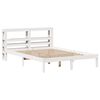 vidaXL Estructura de cama sin colch&oacute;n madera de pino blanco 135x190 cm