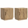 vidaXL Mesita de Noche 2 uds. Roble artisan 43 x 34,5 x 47 cm