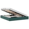 vidaXL Estructura de Cama Ottoman Verde oscuro 180 x 200 cm Terciopelo
