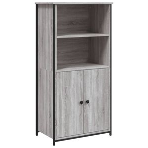 vidaXL Aparador alto madera contrachapada Sonoma gris 62x36x121,5 cm