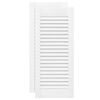 vidaXL Puerta de armario de lamas 2 uds blanco 69x29,5 cm