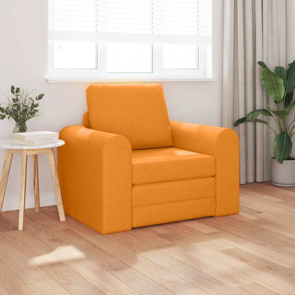 vidaXL Sof&aacute; cama Amarillo oscuro 98 x 71 x 83 cm tela
