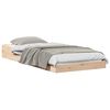vidaXL Estructura de cama Natural 80 x 210 cm Madera de pino macizo