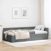 vidaXL Estructura de cama en esquina Gris oscuro 100 cm x 200 cm