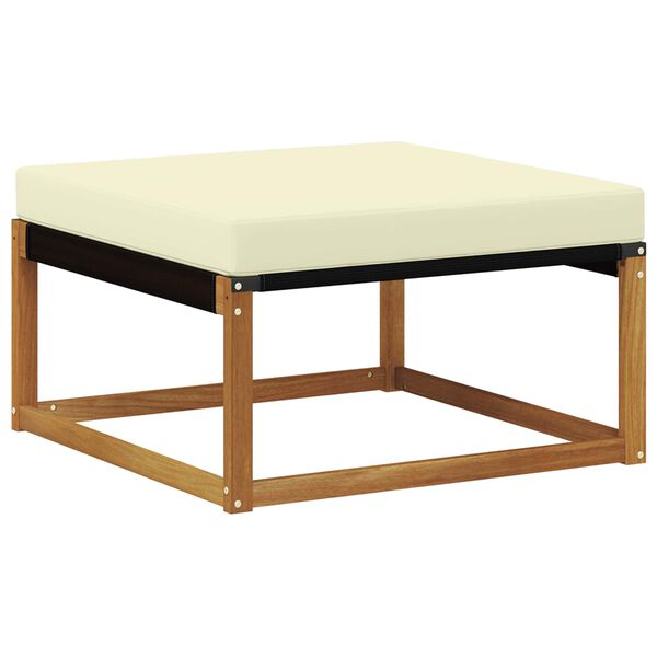 vidaXL Conjunto de sof&aacute;s de exterior con coj&iacute;n 6 pcs Natural y Crema