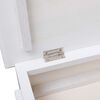 vidaXL Mueble zapatero de madera de Paulownia blanco 50x28x58 cm