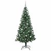 vidaXL &Aacute;rbol de Navidad Artificial Preiluminado Verde 210 cm