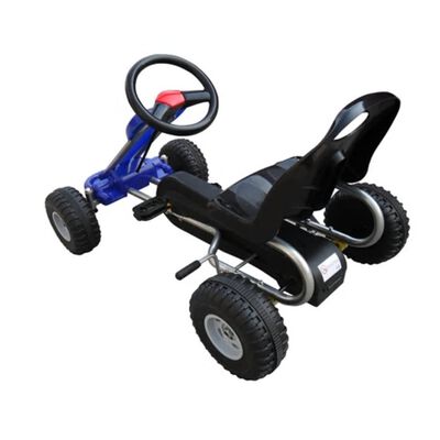 vidaXL Kart correpasillos con pedales azul