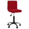vidaXL Silla de oficina giratoria de terciopelo rojo tinto