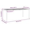 vidaXL Conjunto de Comedor de Jard&iacute;n 7 pcs Madera de teca maciza