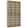 vidaXL Armario CDs madera contrachapada blanco Sonoma 102x16x177,5 cm