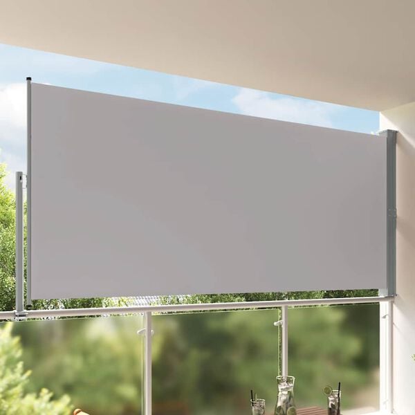 vidaXL Toldo lateral retr&aacute;ctil para patio 160x300 cm gris
