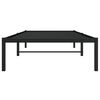 vidaXL Estructura de cama sin colch&oacute;n metal negro 90x200 cm
