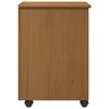 vidaXL Gabinete rodante MOSS Marr&oacute;n Miel 34 x 39 x 56 cm Pino macizo