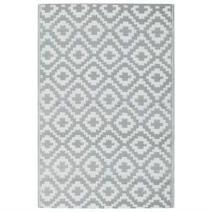vidaXL Alfombra de exterior PP ARAKIL gris 120x180 cm